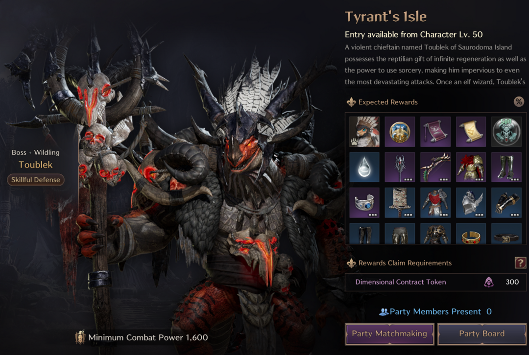 Tyrant's Isle Dungeon Guide for Throne and Liberty Metabattle
