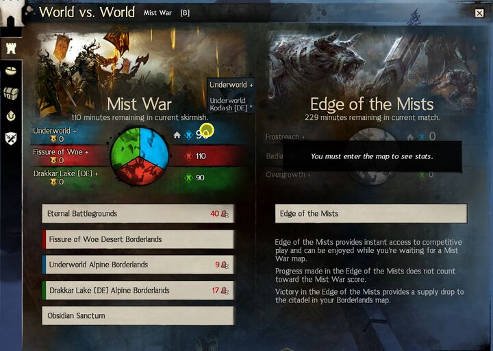 WvW Menu